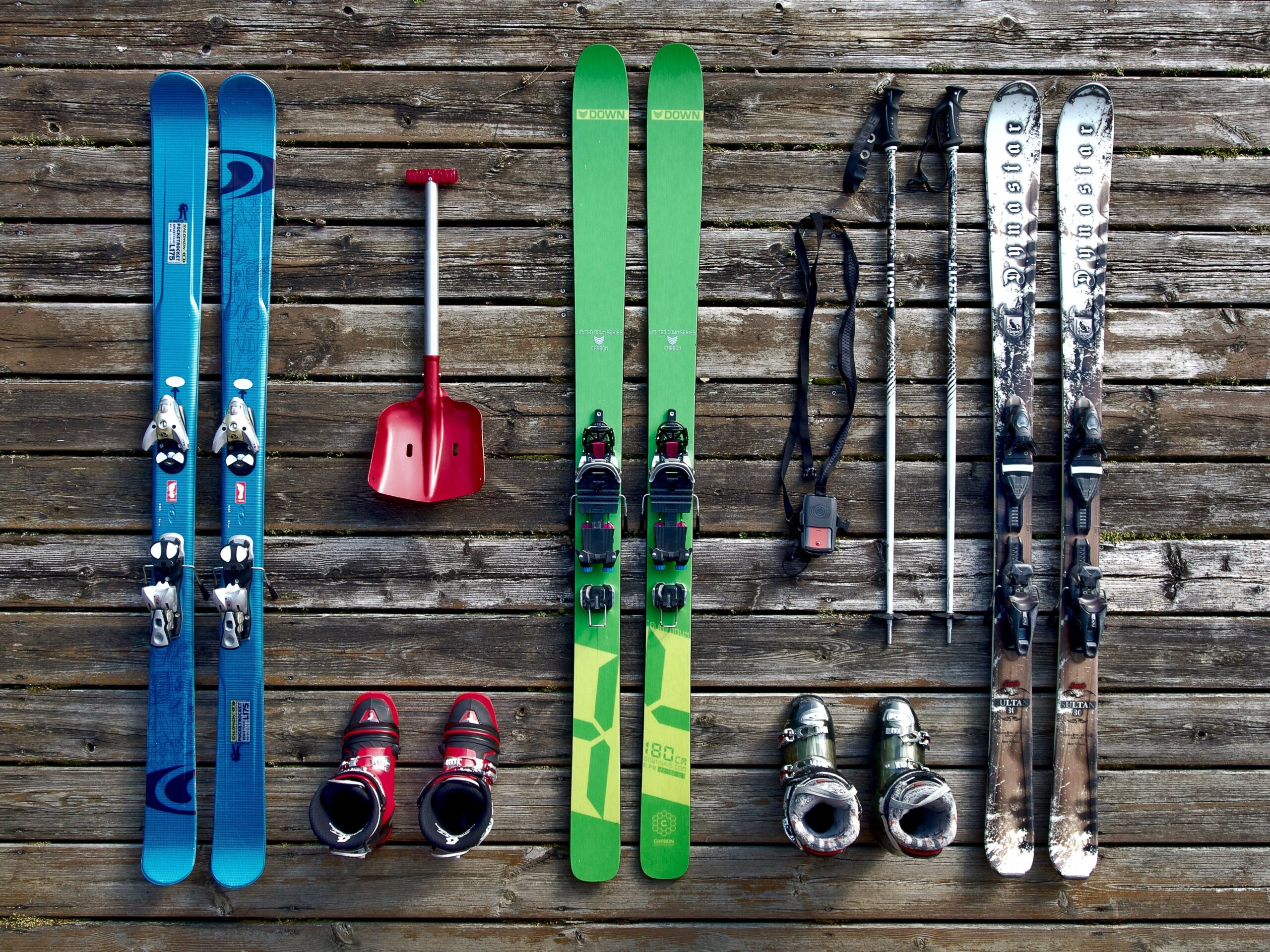 skis ready for storage